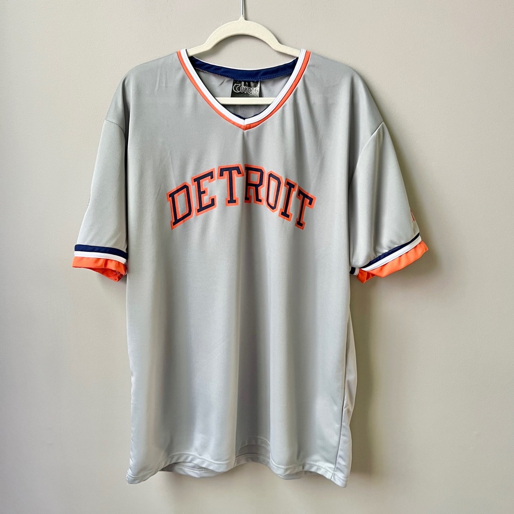Detroit Tigers Jersey Men's 2XL Jack Morris SGA #47 Retirement Baseball Gray